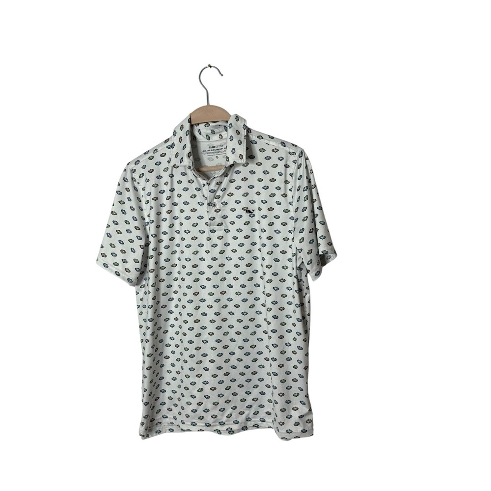 Vineyard Vines Sankaty Boys‎ XL 18 polo lifeguard buoy mixed print